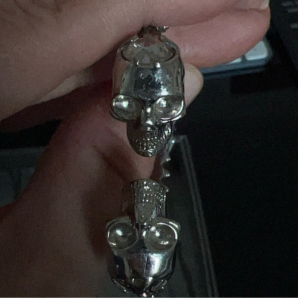 Alexander McQueen Silver Skull Bracelet - Picture 8 of 9
